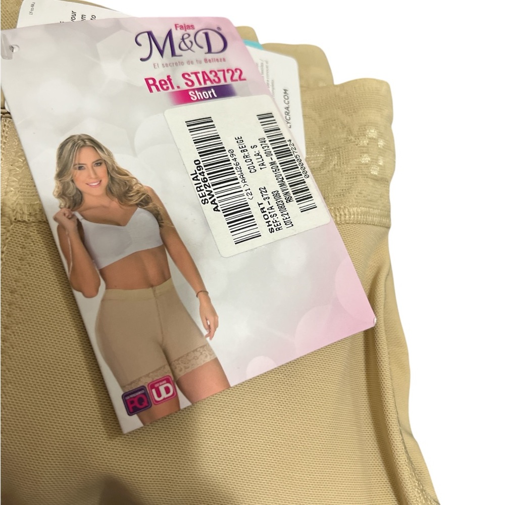 M&D Women's Beige Shapewear Shorts